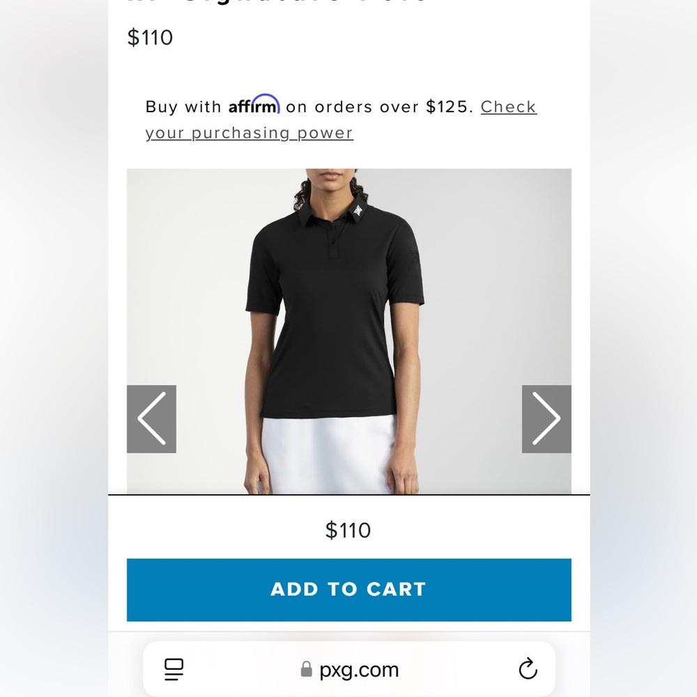 PXG Golf Ladies Signature Polo XL